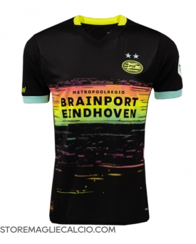 PSV Eindhoven Maglia Gara Trasferta Repliche 2024-25 Maniche Corte